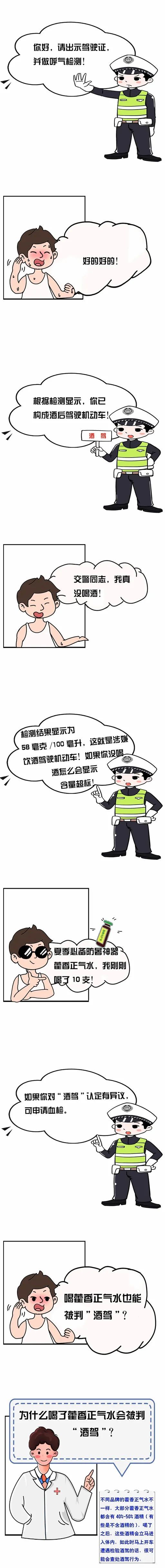 喝了藿香正氣水開車算不算酒駕？